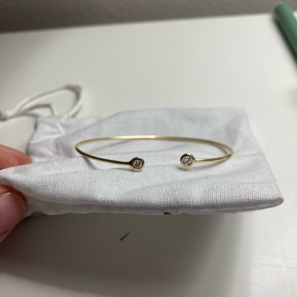 Liven Co Open Bezel Cuff 14k gold - Picture 6 of 7